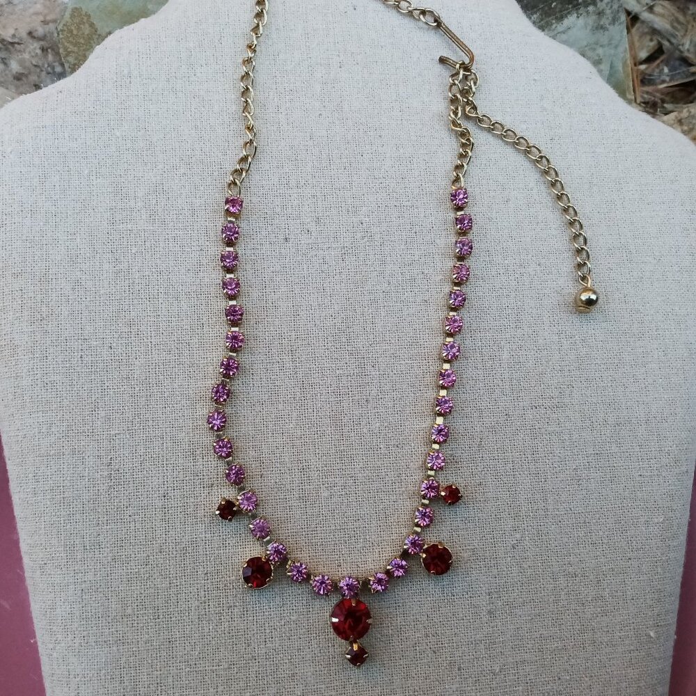 1950's Princess Style Rhinestone Choker